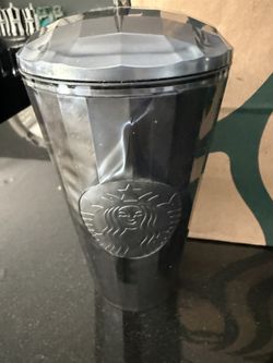 Starbucks Black Faceted Cold Cups 16oz
