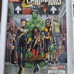 Champions #1 Signed By Humberto Ramos 