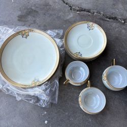 Antique Meito China Japan China Hand Painted