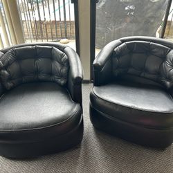 Faux Leather Rolling Chair(s)