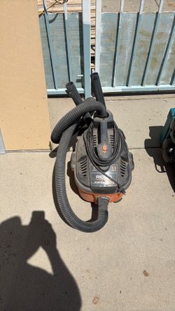 Ridgid 5 HP shop vacuum.