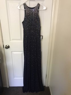  Prom/Wedding Dress Navy Blue  New WT Size 4