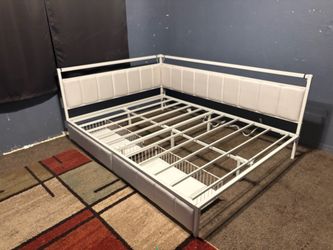 Full size Metal Bed Frame with lights (( BRAND NEW ))