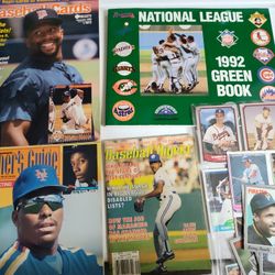 1990s MLB Baseball Magazines And Promo Cards