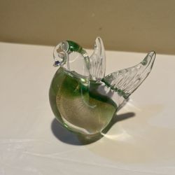 MURANO DOVE BIRD GLASS FIGURINE PAPERWEIGHT MADE IN VENEZIA ITALY
