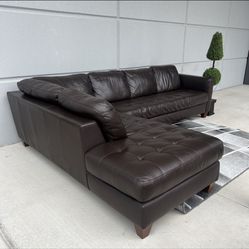 Genuine Leather Sectional 