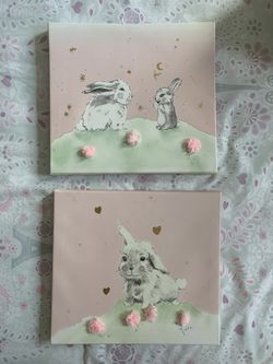 Bunny 2 Piece Canvas