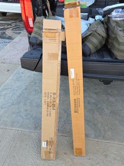 Metal saw horse pair