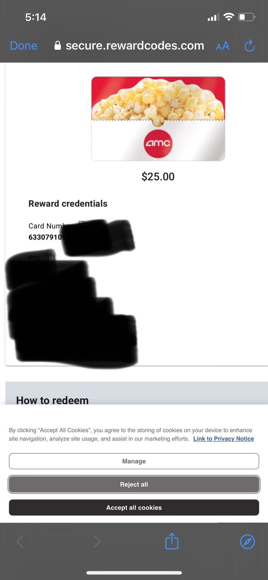 AMC Gift Card
