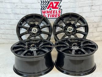 17" Inch Wheels Mercedes Benz C Class E S Black OEM FACTORY GENUINE Staggered