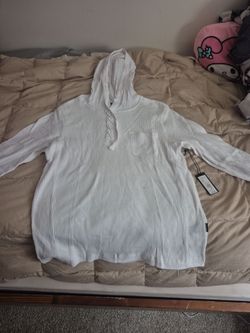 Kenneth Cole long sleeve shirt with hoodie