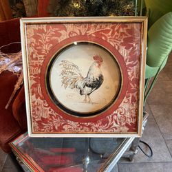 Shadowbox Wall Art Chicken 17 X 17