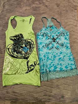 Rebel Spirit & Graphic Tank Top Bundle – 2 Pieces