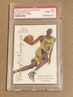 Kobe Bryant 1996-97 Flair Class of ‘96 PSA 9 MINT graded rookie card