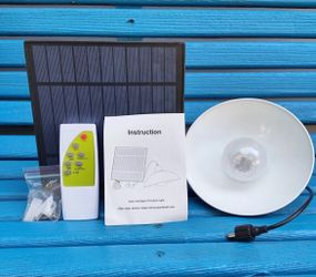 Solar Pendant Light with Remote Control