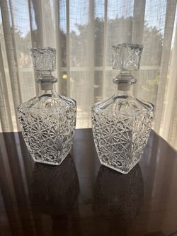Whiskey Glass Decanter - 2-pc Set