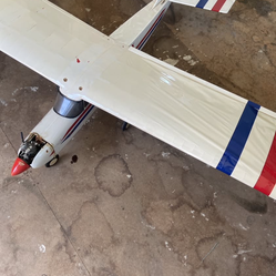 Vintage RTF Kadet Senior Balsa Rc Airplane Saito FA-45 Engine, balsa wood