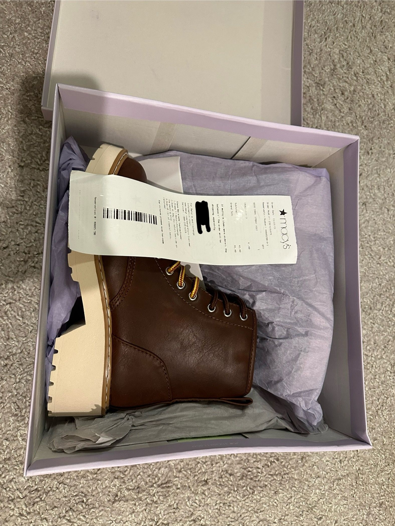 Madden Girl Dark Cognac Boots