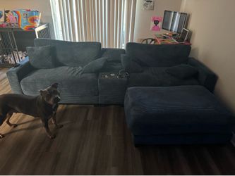 Blue couch
