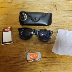 Ray-Ban Sunglasses Rb9032 Blue Black With Case & Manual Italy Designer 