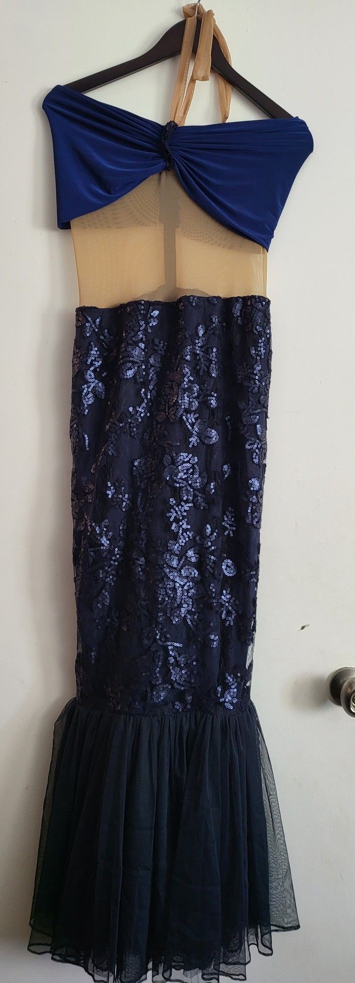 Little Mermaid Costume Dress Women's Size M/L Blue