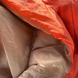 Large Orange Sleeping Bag