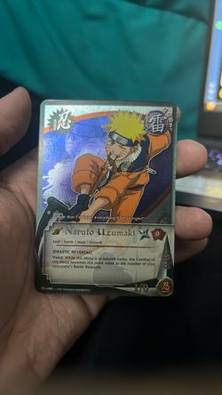 Naruto Uzumaki Promo Card US 001 LP Holo Foil Foil Bandai Vintage