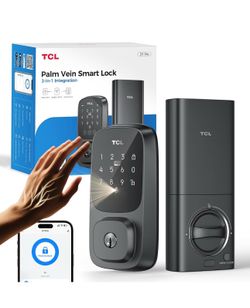 TCL Palm Vein Smart Lock D1 Pro, Keyless Entry Door Lock for Front Door