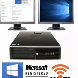 Dell Desktop PC With Dual monitors