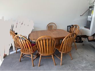 Wooden House table, seats up to 8,