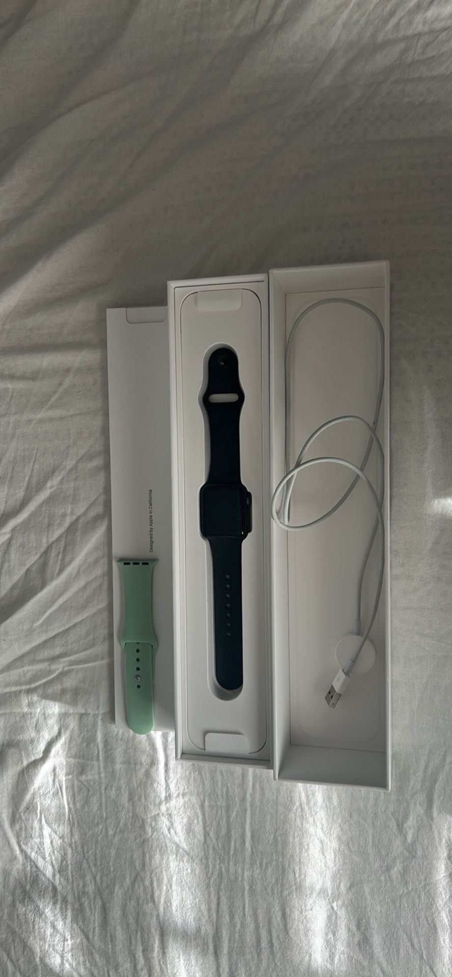 Apple Watch Series 3 With Extra Teal/green Straps