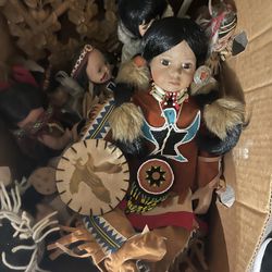 Porcelain Dolls (Native American) 