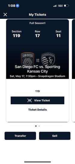 SDFC TICKETS