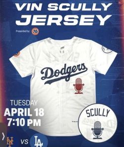 Dodgers Vin Scully XL Jersey