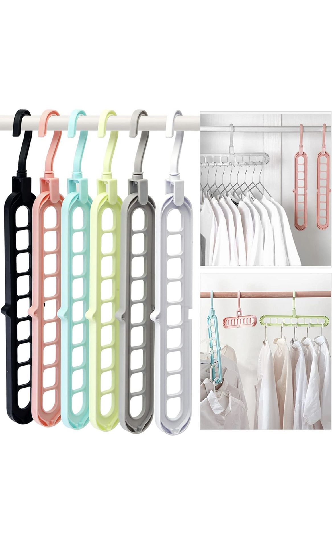 6 Closet Organization Hangers