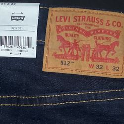 32x32 Mens Levi’s 512 Slim Taper Jeans