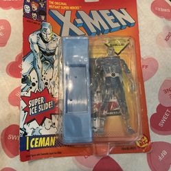 Marvel Entertainment X Men Iceman With Super Ice Slide Action Figure