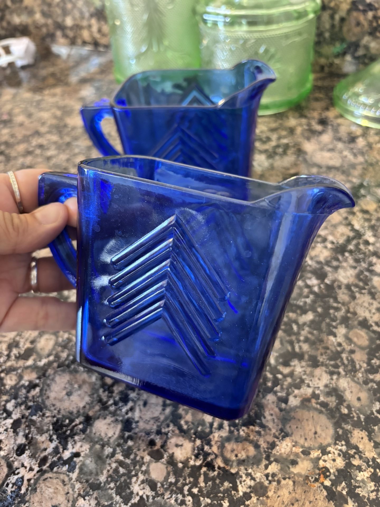 Blue Glass Ware Antique