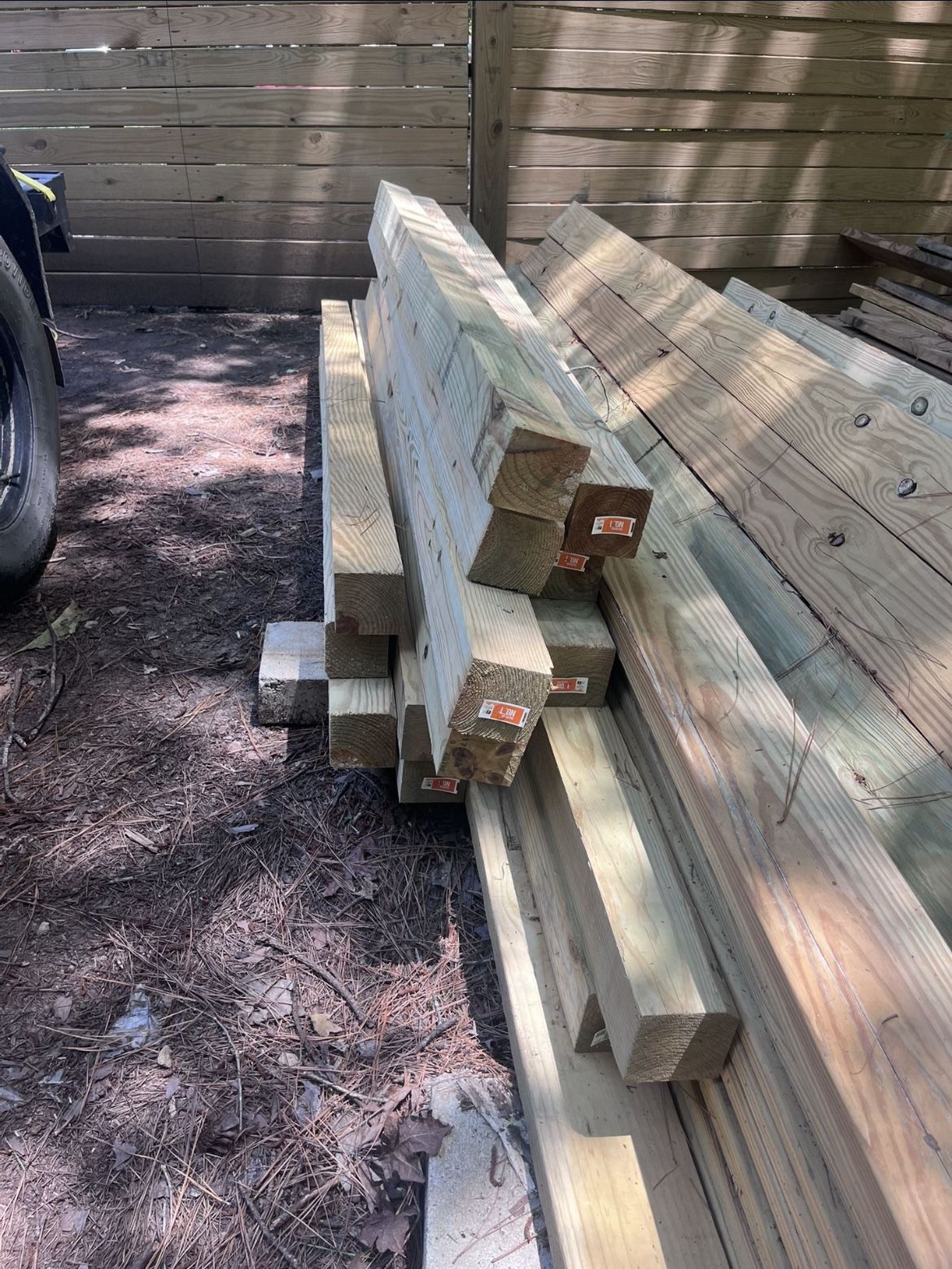 4x4 Pressure Treated