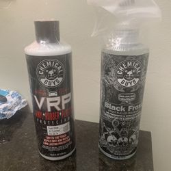 Chemical Guys cleaning car products.