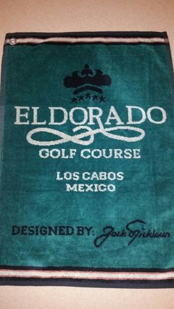 Golf towel, Eldorado GC, Cabo, MX, new never used