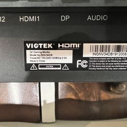 Viotek 34” Gaming Monitor