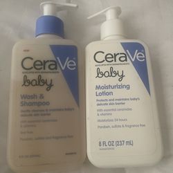 Cerave Baby Wash &Shampoo & Moisturizing Lotion