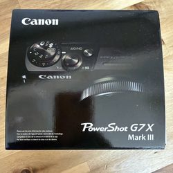 Canon G7X Mark III Camera