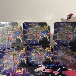 6 Zacian Slashing Tin Ex 