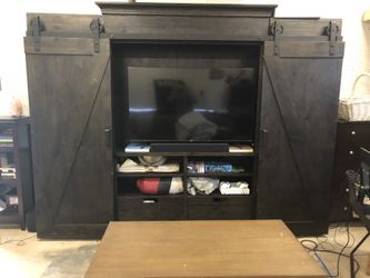 Barn Door Entertainment Center