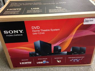 Sony surround sound and speakers.