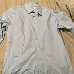 Medium Light Blue Collard Button Down Shirt P