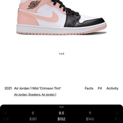 Jordan 1 Crimson Tint
