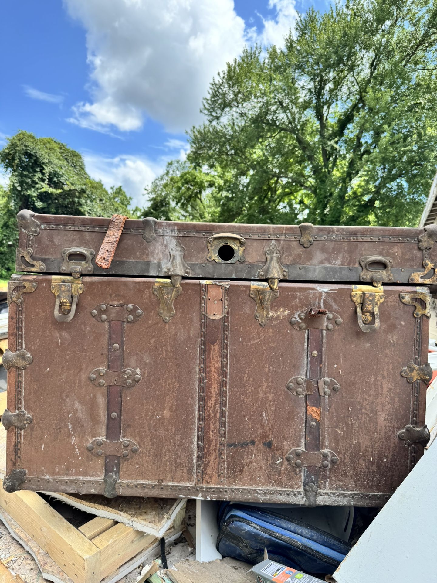 Vintage Metal Trunk
